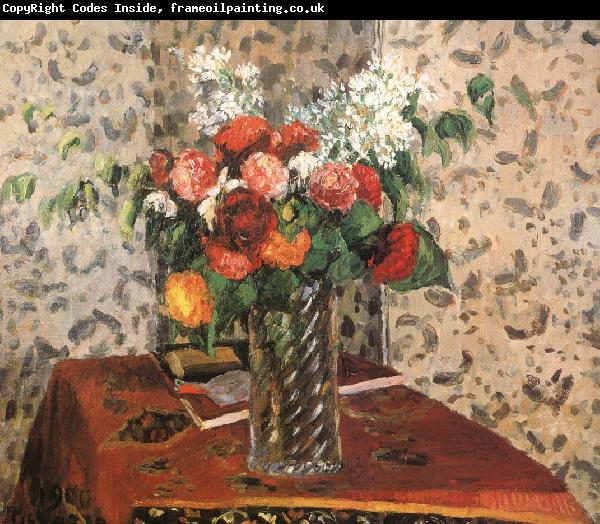 Camille Pissarro Table flowers